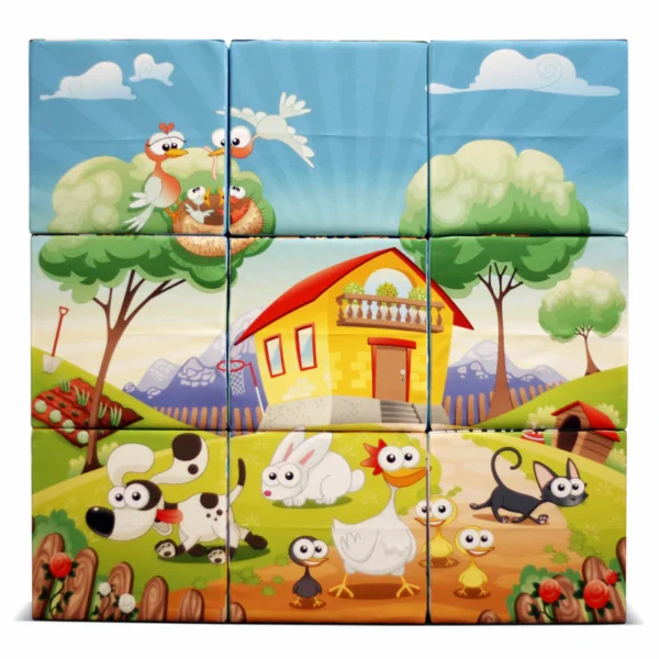 Zithokjes Mega Puzzle 50 cm met willekeurige bedrukking - SET van 9 stuks