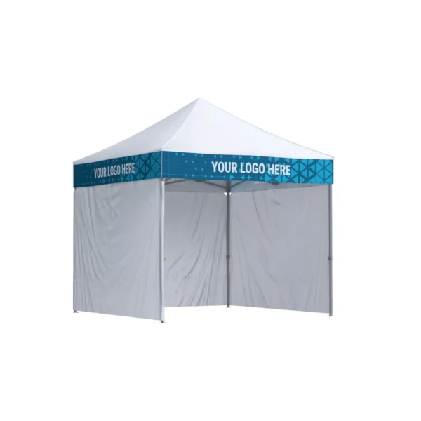 Vouwtent 3x3 Octa Optima II met bedrukking van 4 dakranden + 3 zijwanden zonder bedrukking: Polyester