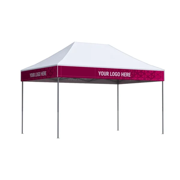 Vouwtent 3x4,5 Octa Pro LED met bedrukking van 4 dakvlakken: Polyester