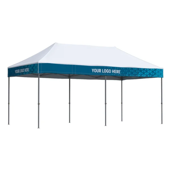 Vouwtent 3x6 Octa Optima II met bedrukking van 4 dakranden: Polyester