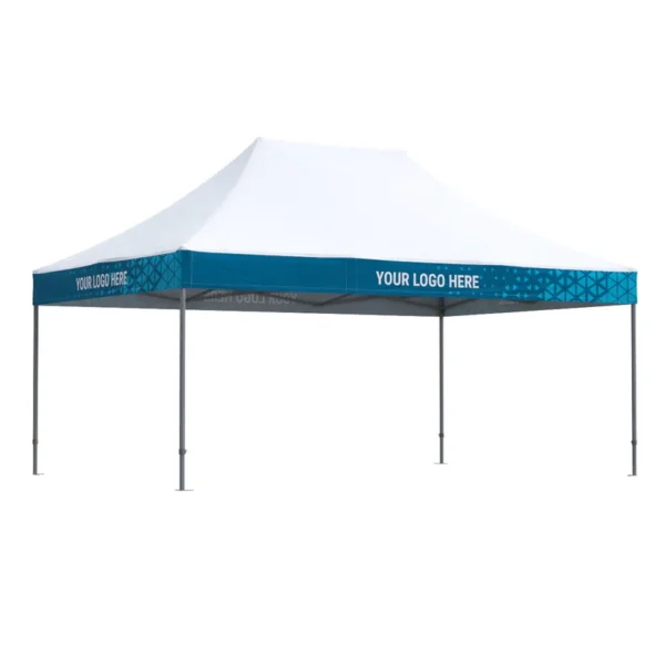 Vouwtent 4x6 Octa Pro met bedrukking van 4 dakvlakken: Polyester