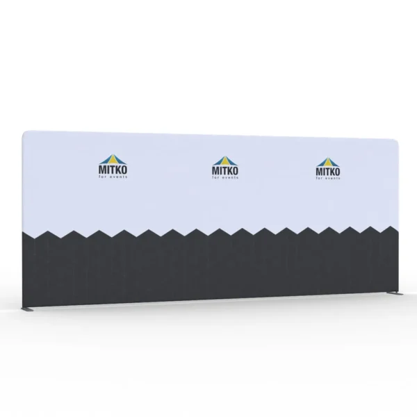 Reclamewand recht Wall Straight 6000 met print