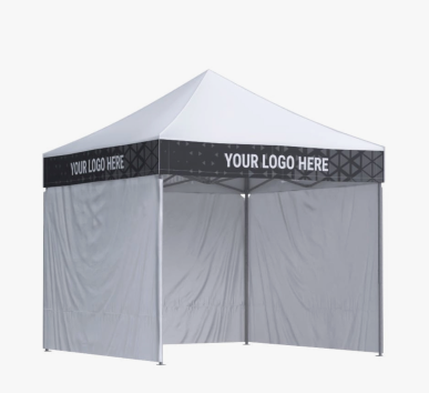 Vouwtent 3x3 Octa Optima II met bedrukking van 4 dakranden + 3 zijwanden zonder bedrukking: Polyester 16 3 steny bez