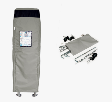 Opvouwbare tent 2x2 Octa Go met bedrukking van 4 dakvlakken: Polyester 20 kryt 2
